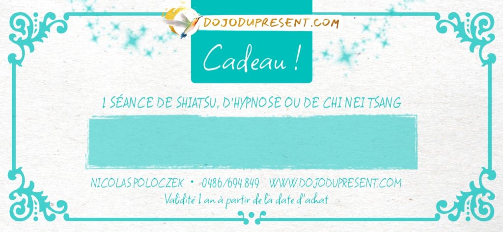Offrir une séance de Shiatsu ou d’hypnose - Bons cadeaux