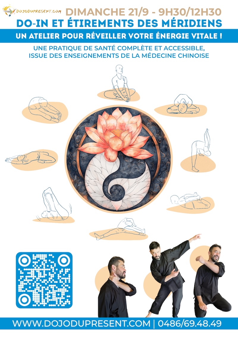Nicolas Poloczek - Do-In et étirement des méridiens - Dojo du Présent - animation d'atelier coaching, émotions